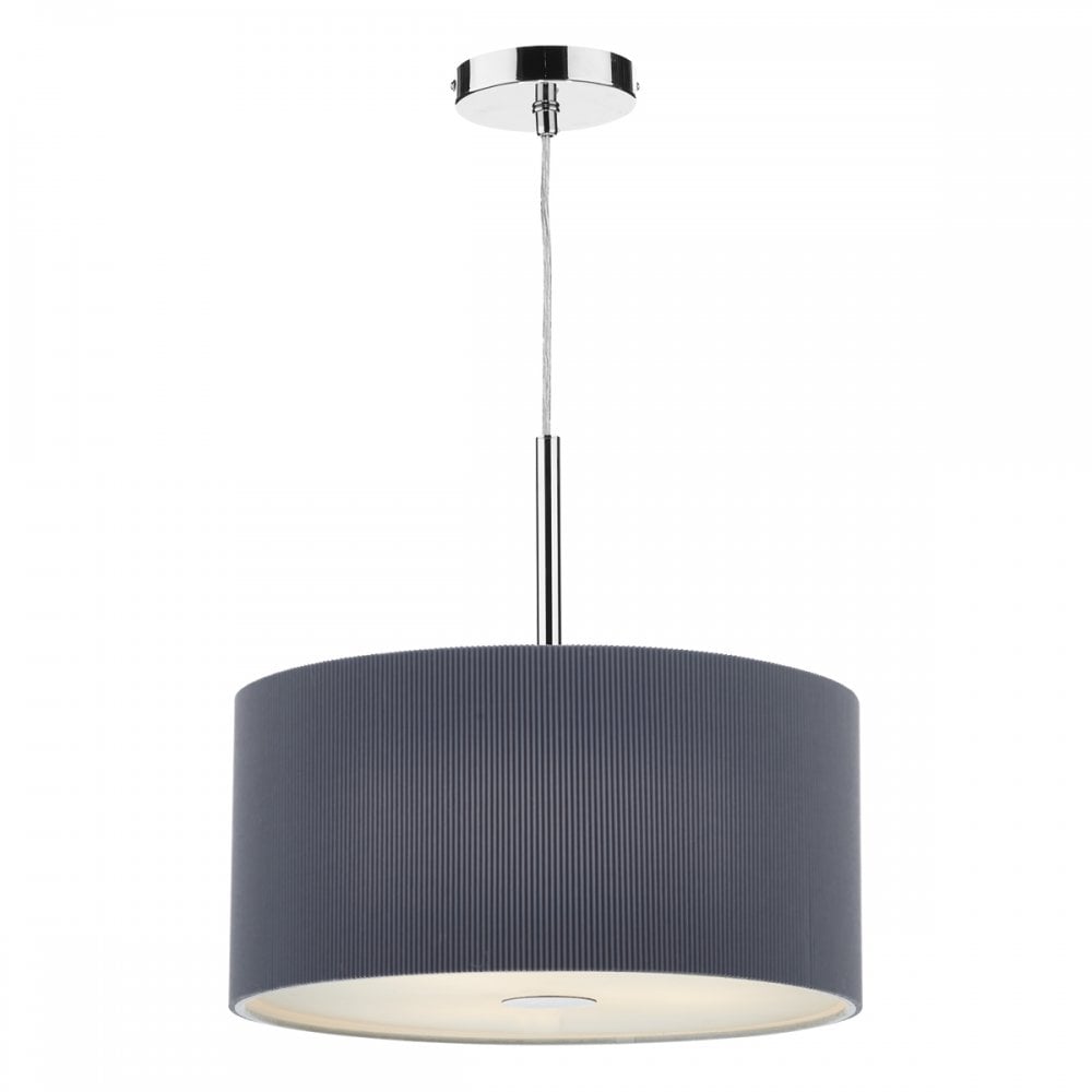 Zaragoza 3 Light Pendant 40CM Grey