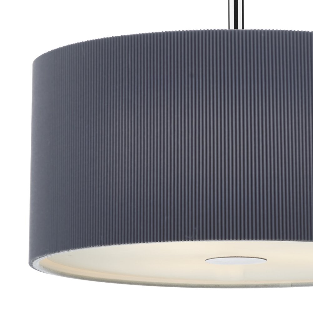 Zaragoza 3 Light Pendant 40CM Grey