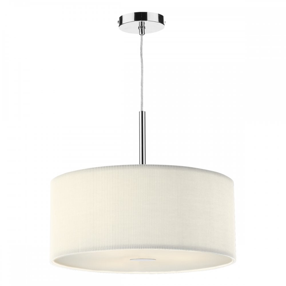 Zaragoza 3 Light Pendant Cream 600MM