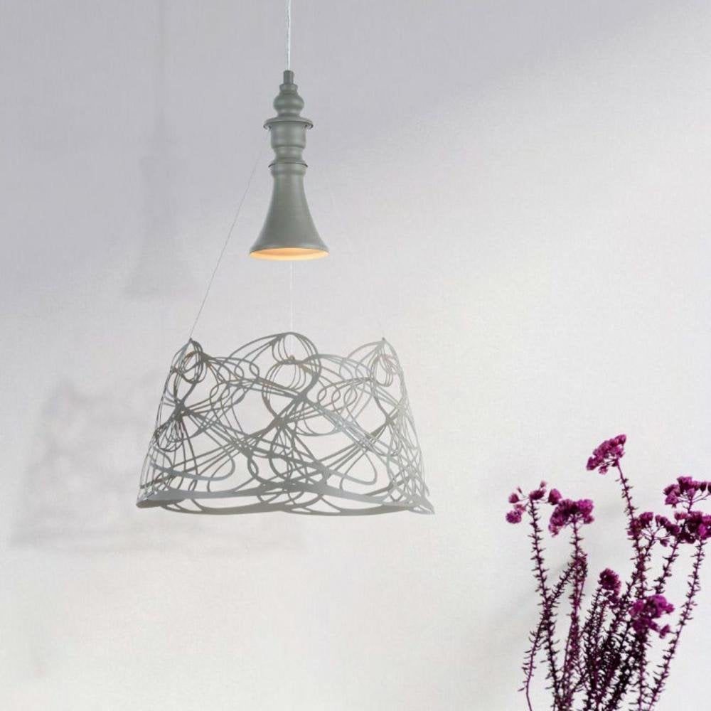 Elva Modern White 3D Pendant Pendant