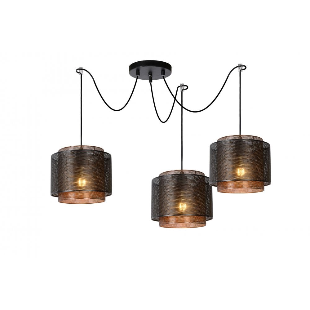 Orrin Modern Cylinder Metal Black Pendant Light