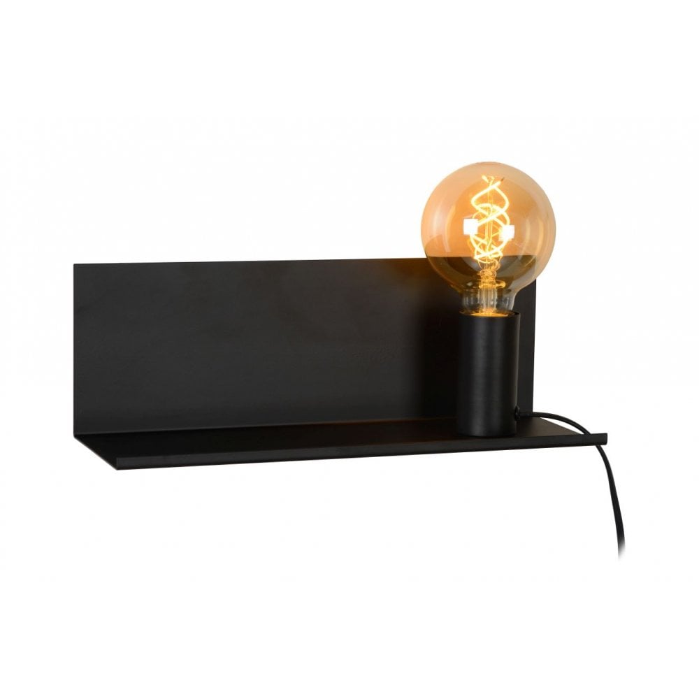 Sebo Modern Rectangle Metal Black Bedside Lamp