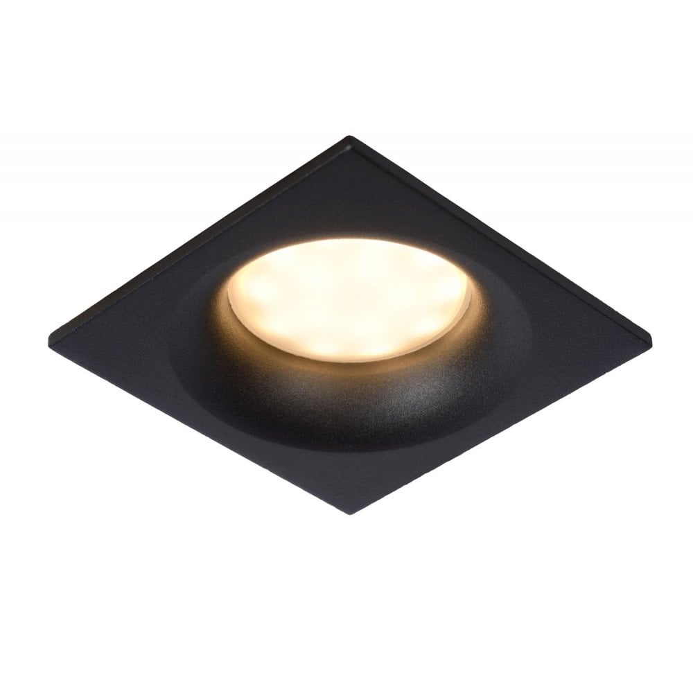 Ziva Modern Square Aluminum Black Recessed Spot Light