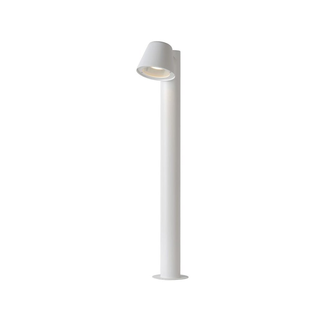 Dingo-LED Modern Round Aluminum White Bollard Light