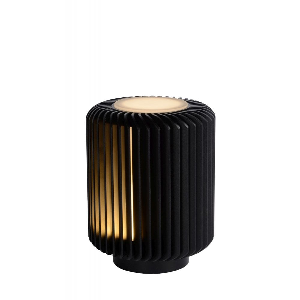 Turbin Modern Cylinder Aluminum Black Table Lamp