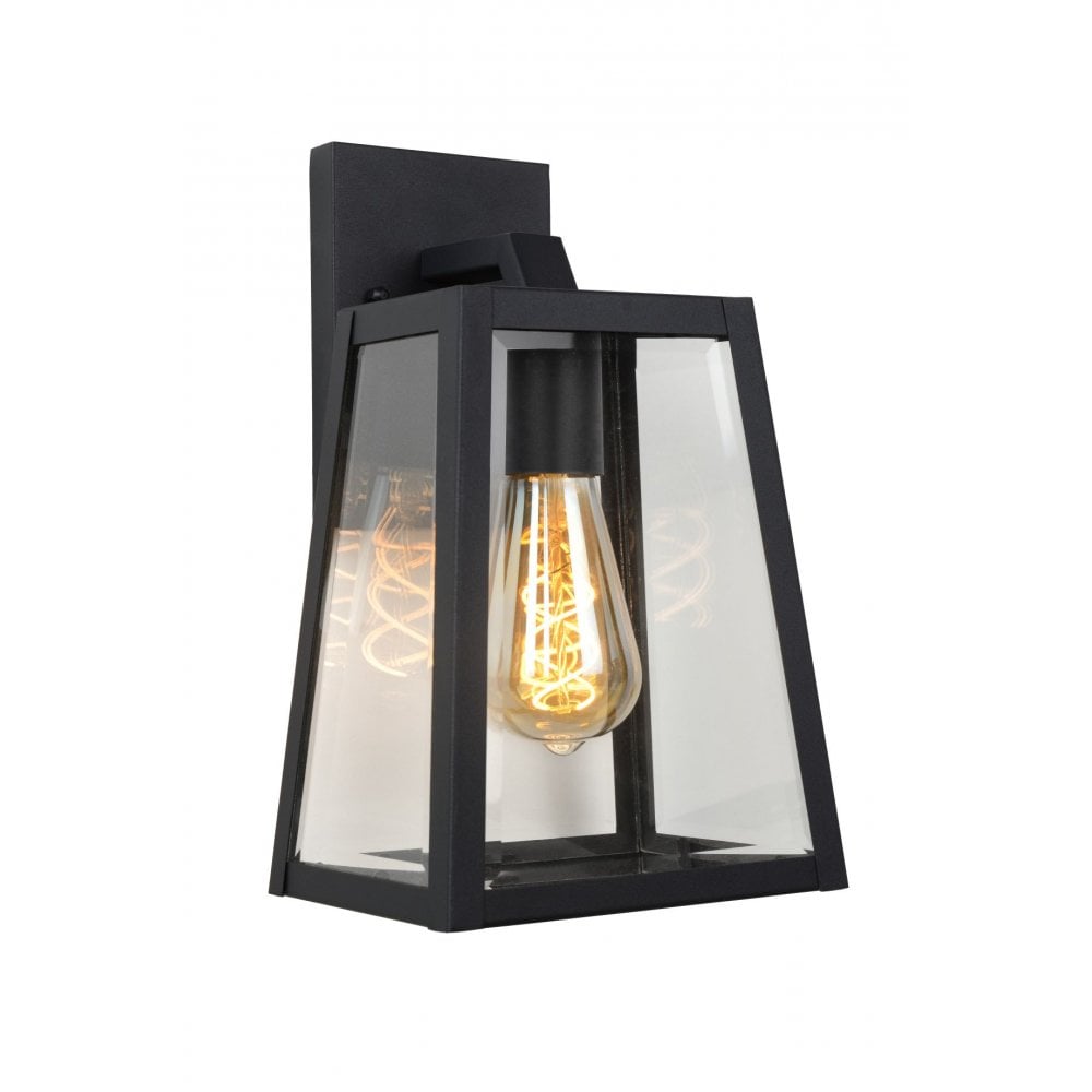 Matslot Cottage Corner-Shaped Metal Black Wall Light