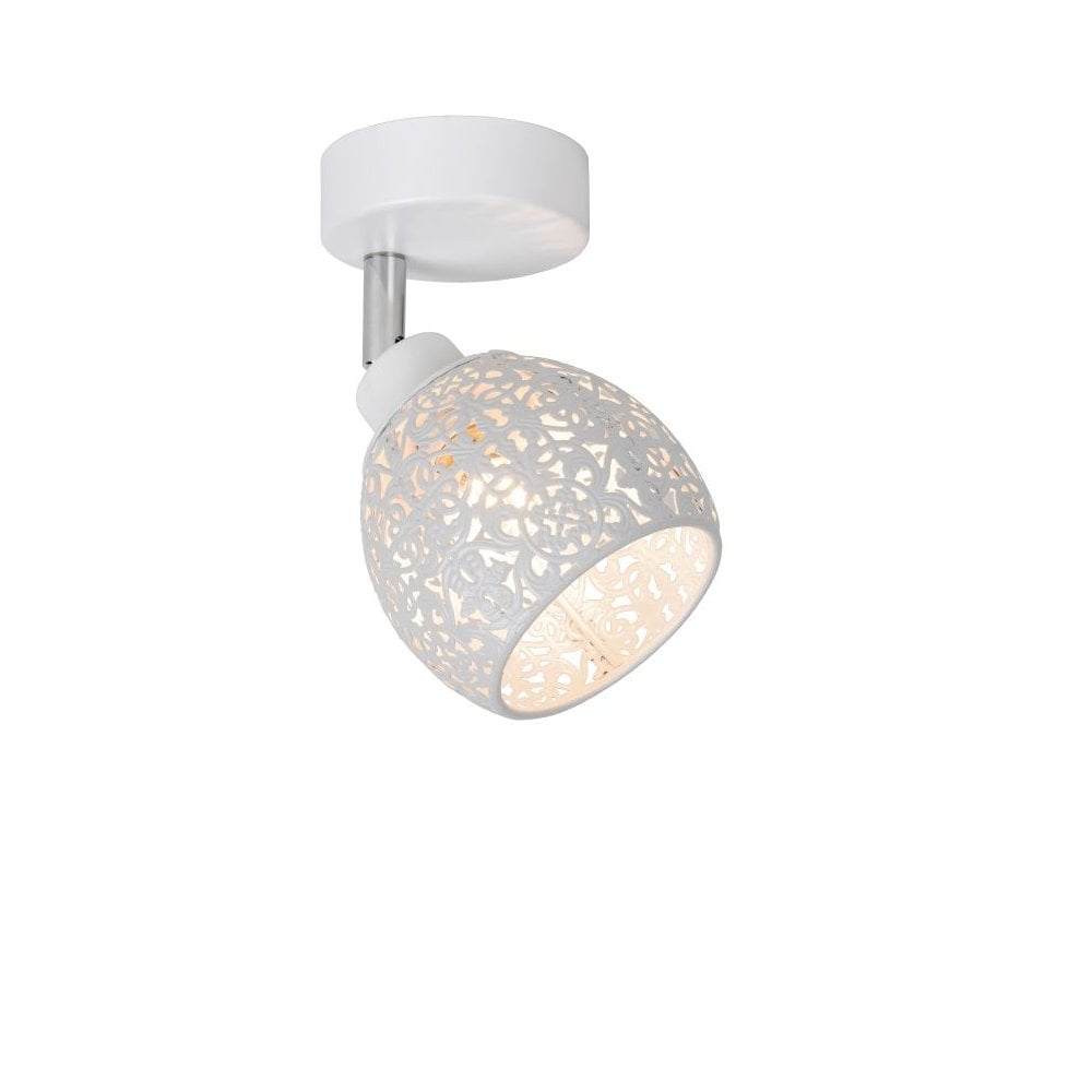 Tahar Vintage Round Metal White Ceiling Spot Light