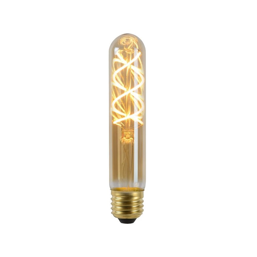 LED Bulb Shape: Cylinder Glass Amber Filament bulb