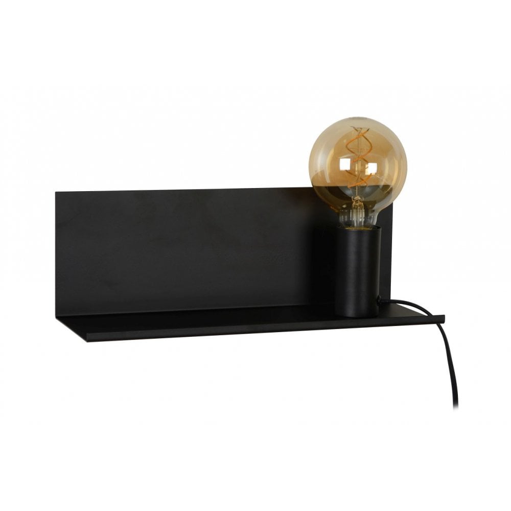 Sebo Modern Rectangle Metal Black Bedside Lamp