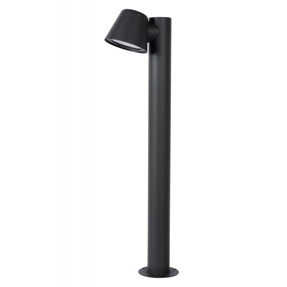 Dingo-LED Modern Round Aluminum Anthracite Bollard Light