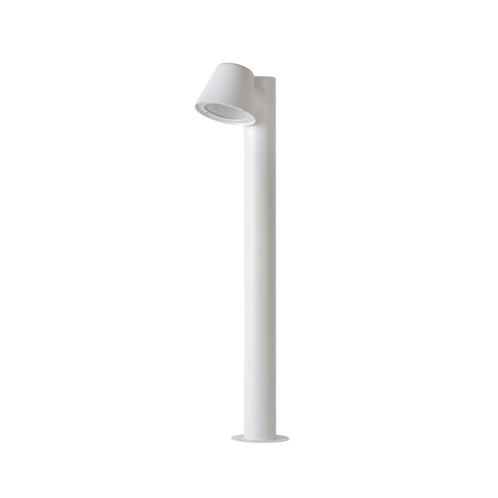 Dingo-LED Modern Round Aluminum White Bollard Light