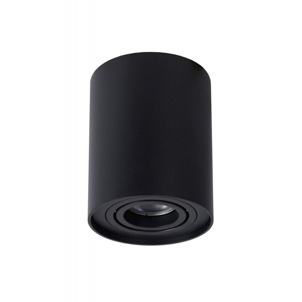 Tube Modern Cylinder Aluminum Black Ceiling Spot Light