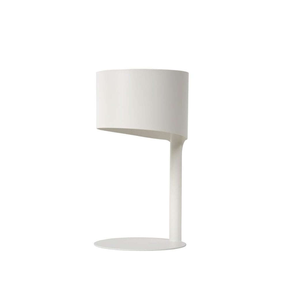 Knulle Modern Round Metal White Table Lamp