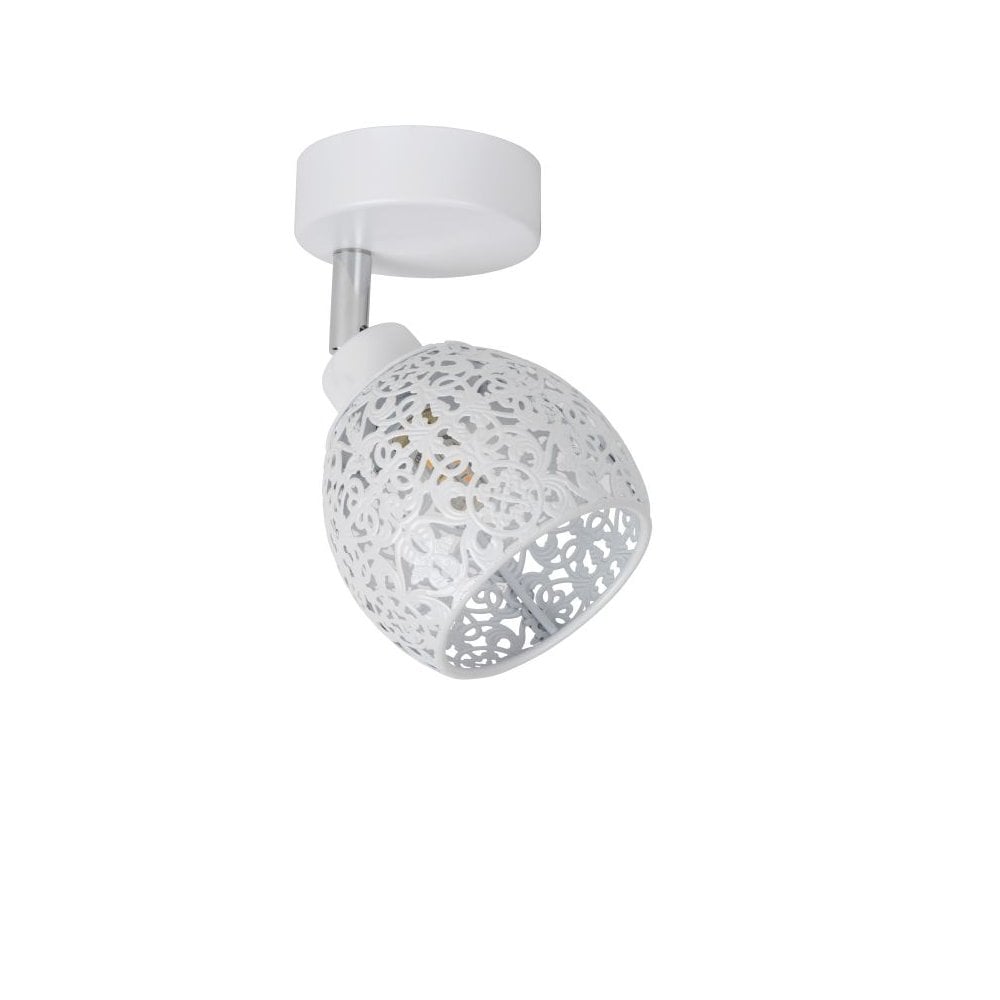 Tahar Vintage Round Metal White Ceiling Spot Light