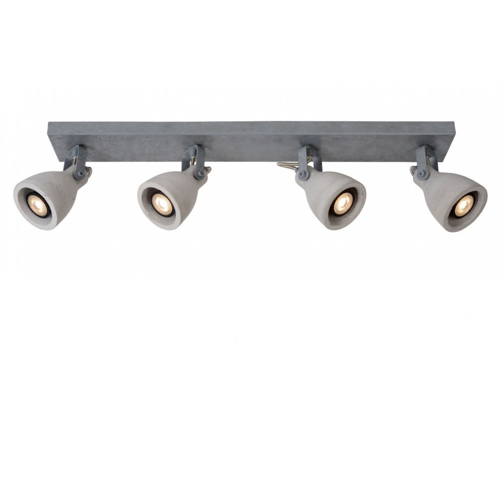 Concri-LED Industrial Rectangle Metal Grey Ceiling Spot Light