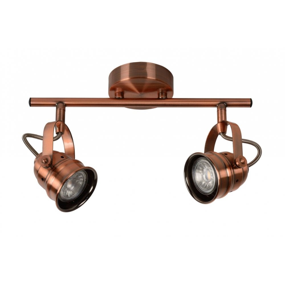 Cigal Cottage Rectangle Metal Copper Ceiling Spotlight