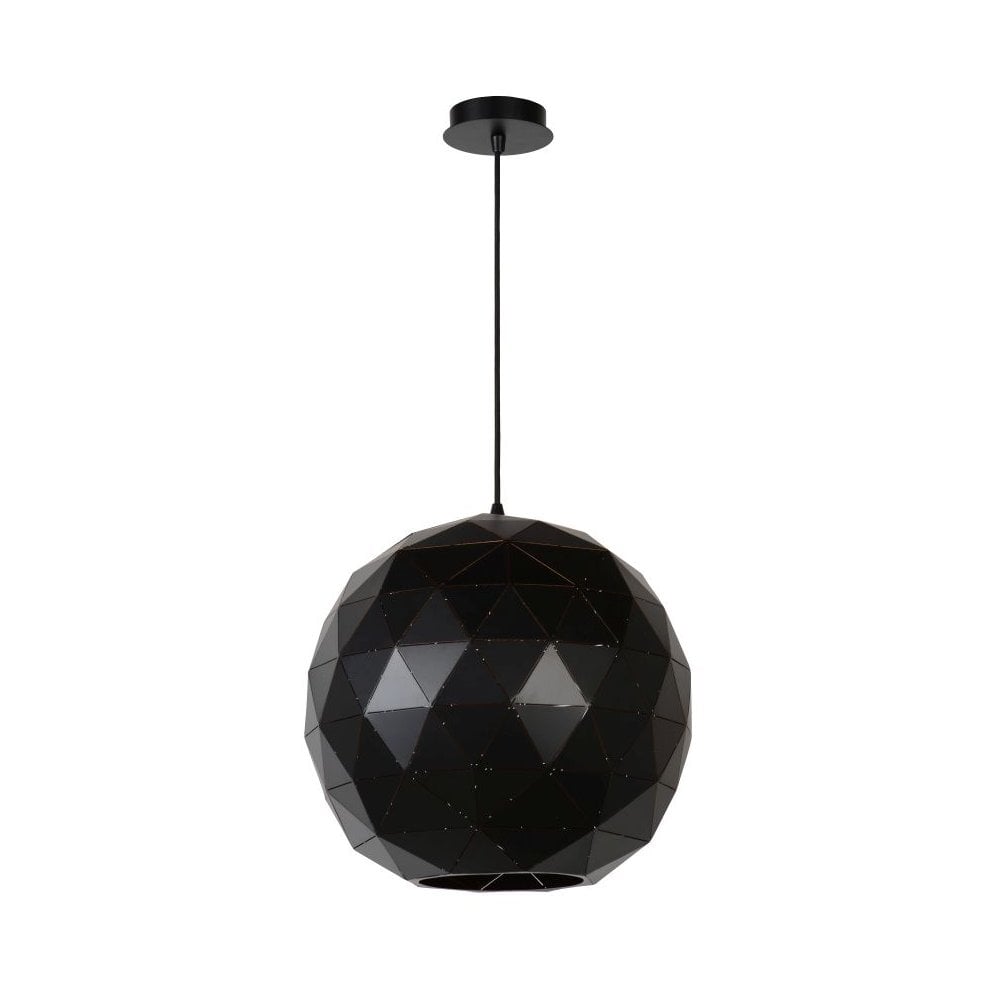 Otona Modern Round Metal Black Pendant Light