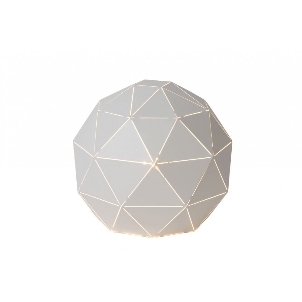 Otona Modern Round Metal White Table Lamp