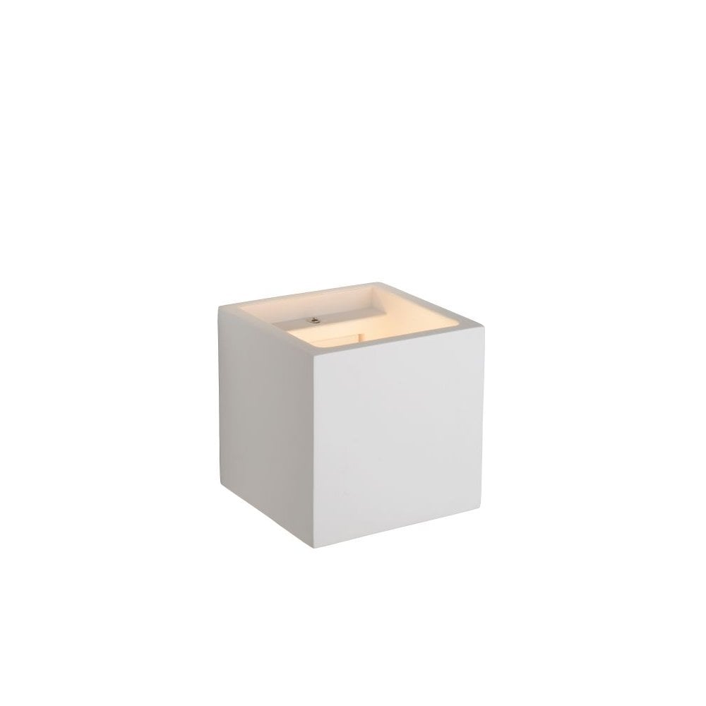 Gipsy Modern Square Plaster White Wall Light