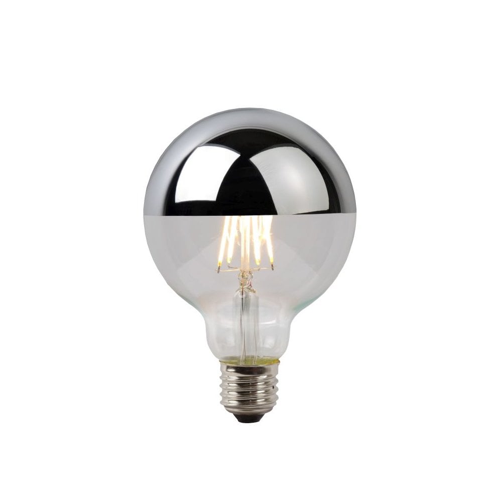 LED Bulb Vintage Globe Glass Chrome Filament bulb