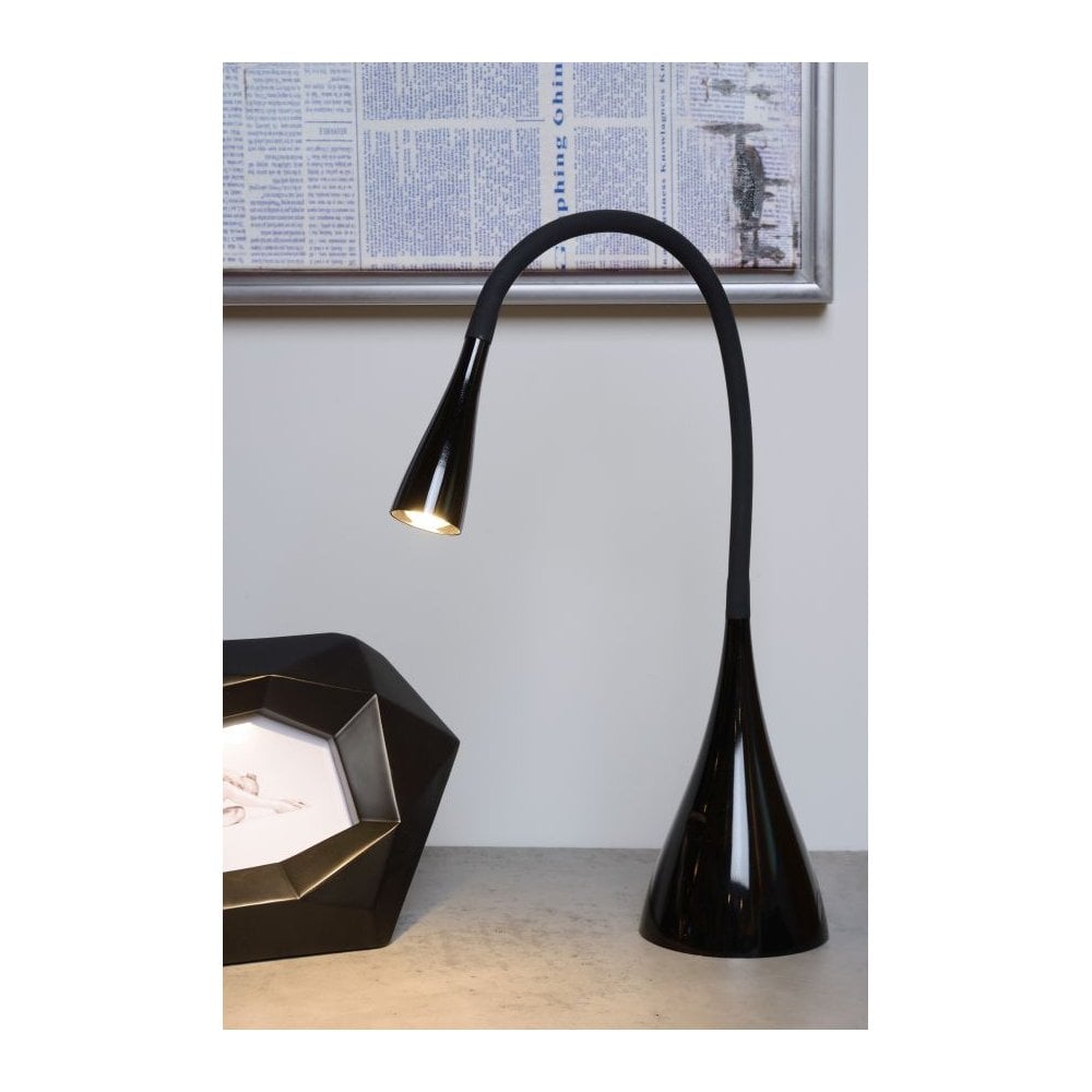 Zozy Modern Plastic Black Desk Lamp