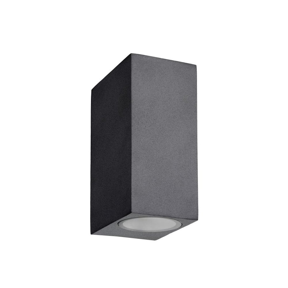 Zora-LED Modern Rectangle Aluminum Black Wall Spotlight