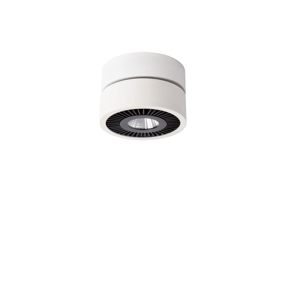 Mitrax Modern Cylinder Aluminum White and Black Ceiling Spot Light
