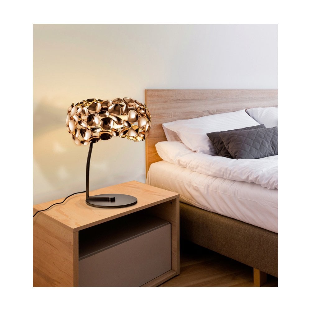 Narisa Rose Gold Modern Table Lamp, 3