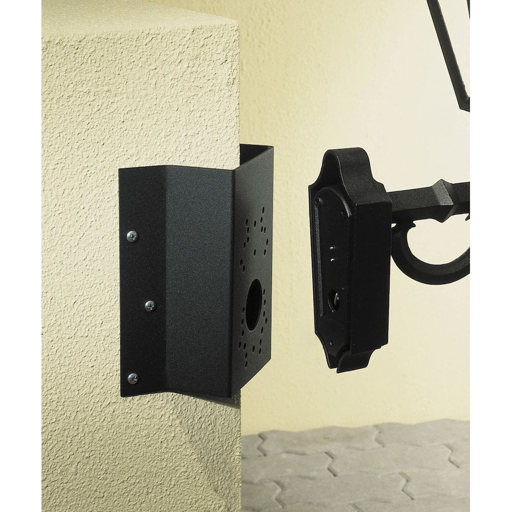 Universal Corner Lantern Bracket, Matt Black