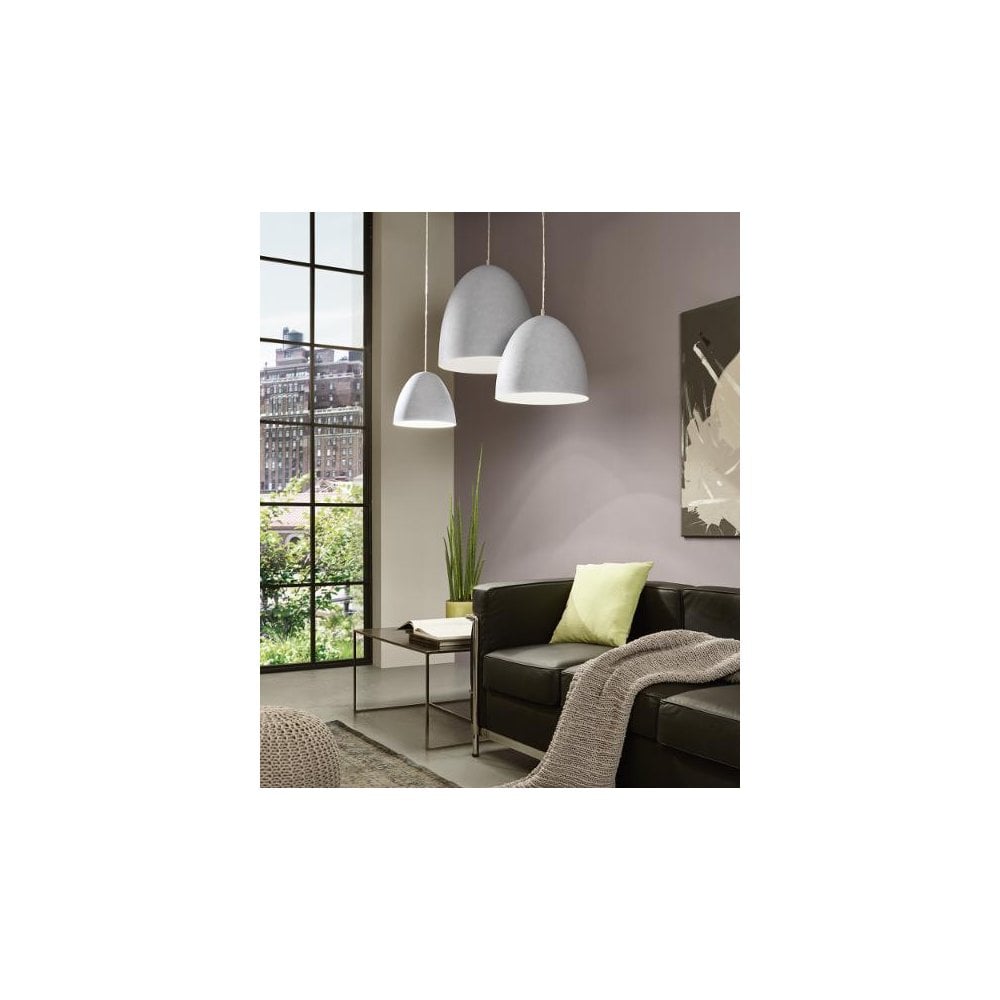 Sarabia Grey Steel Dome Shape Ceiling Light Pendant