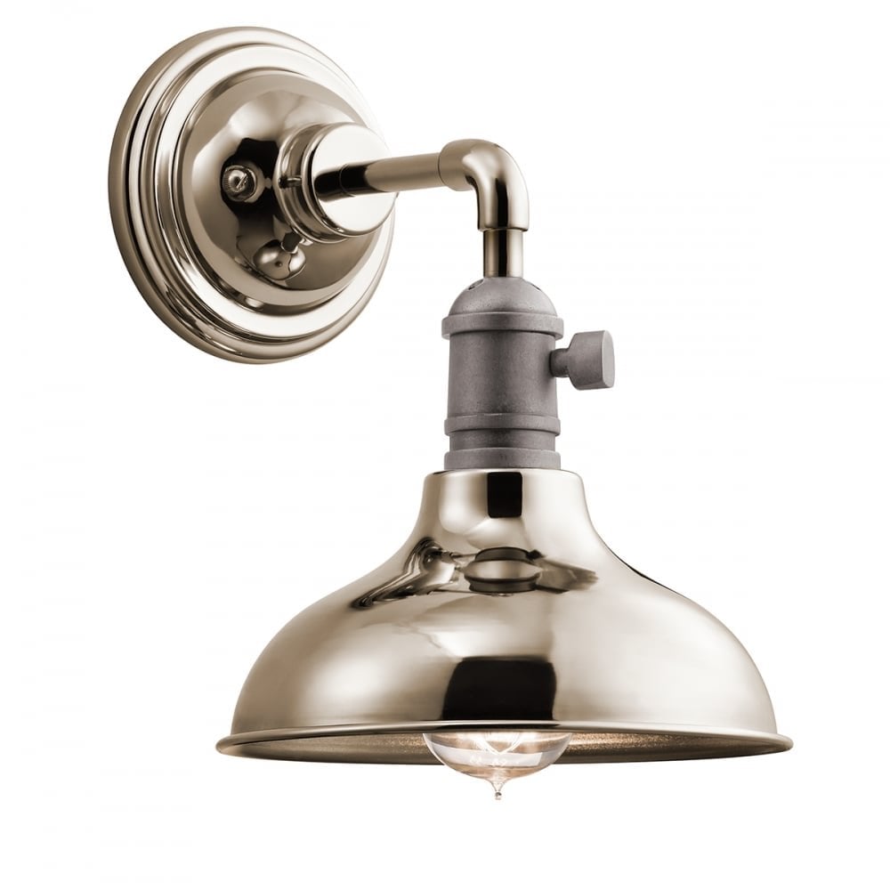 Cobson 1 Light Wall Light  Polished Nickel