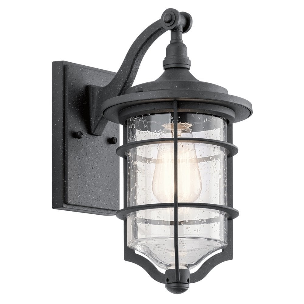 Royal Marine Small Wall Lantern - Distressed Black