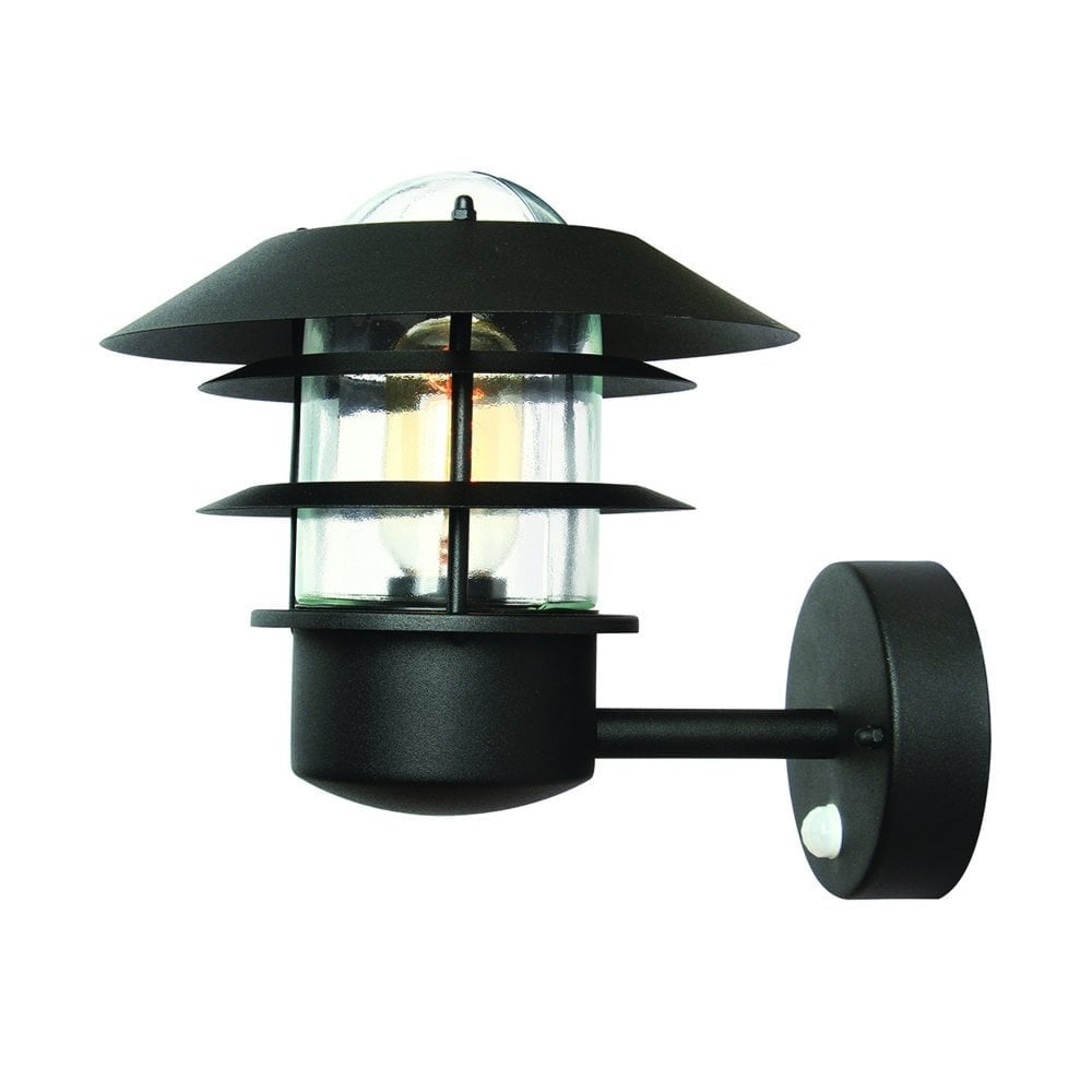 Helsingor PIR Wall Lantern - Black