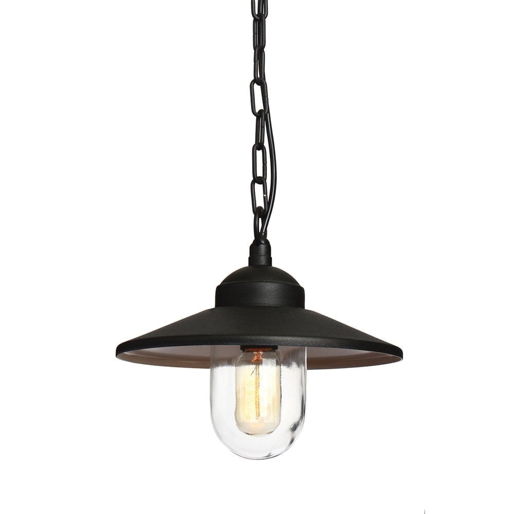 Klampenborg 1 Light Chain Lantern - Black