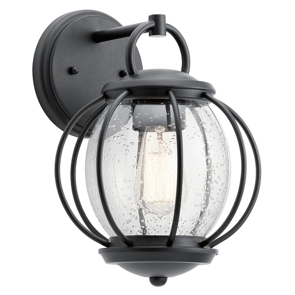 Vandalia Single Light Wall Lantern - Textured Black