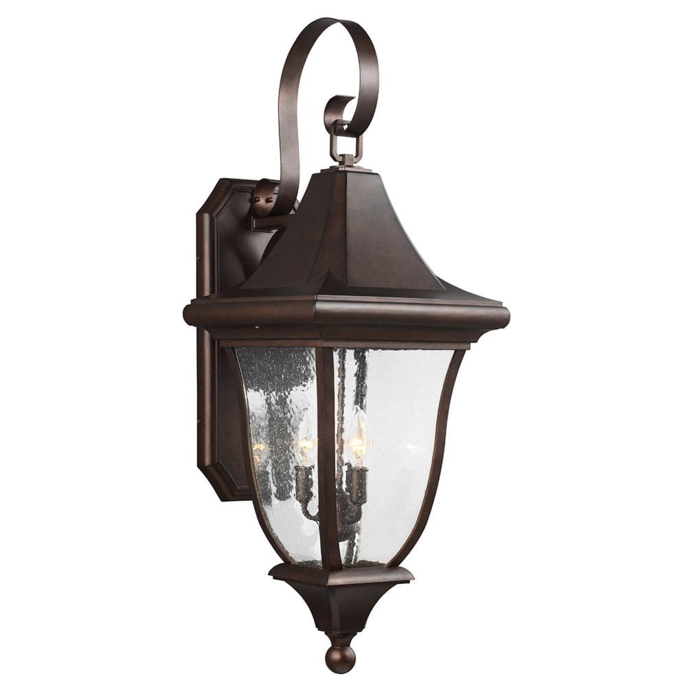 Oakmont Large Wall Lantern - Patina Bronze