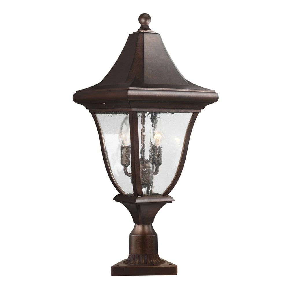 Oakmont Medium Post Lantern - Patina Bronze