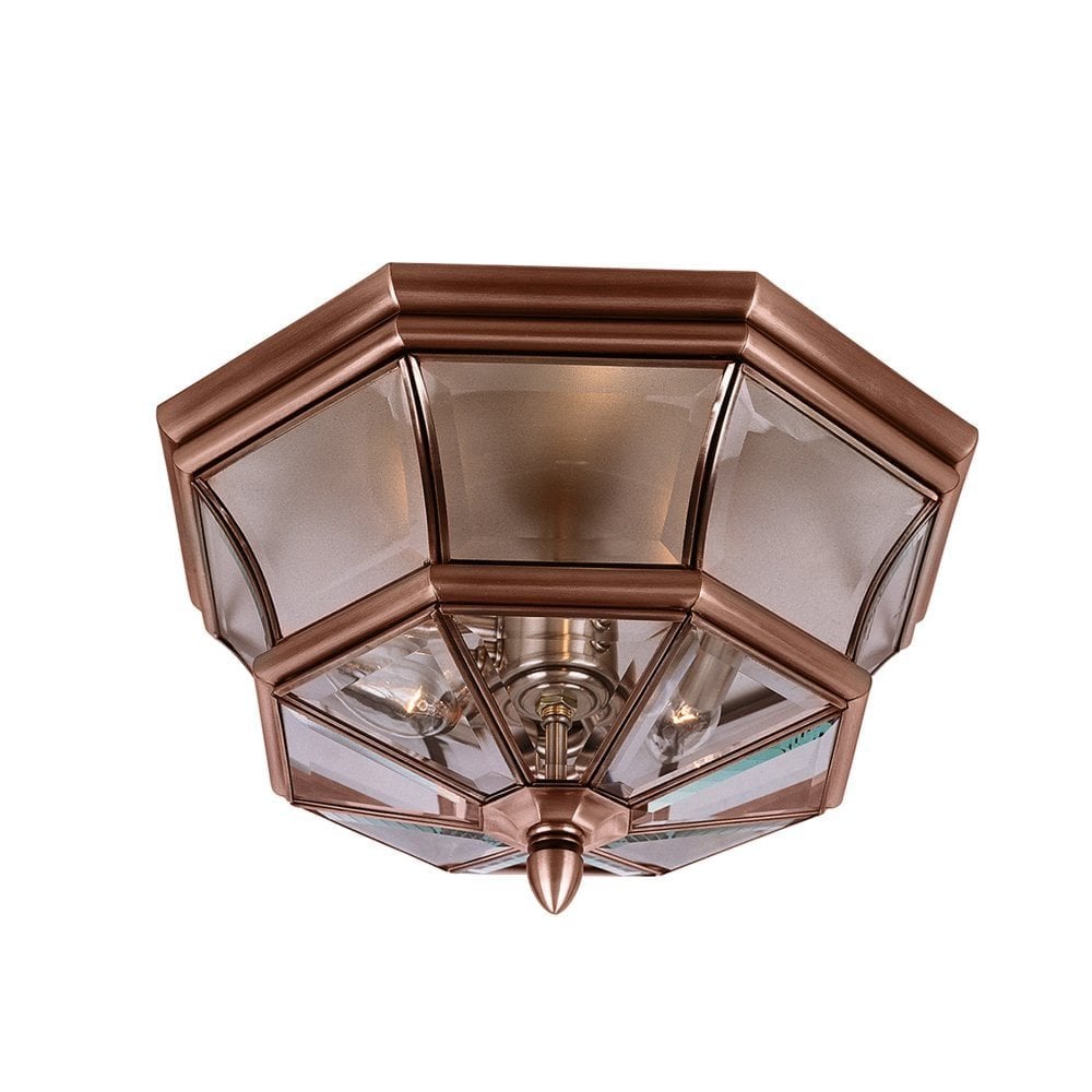 Newbury Flush Mount - Aged Copper