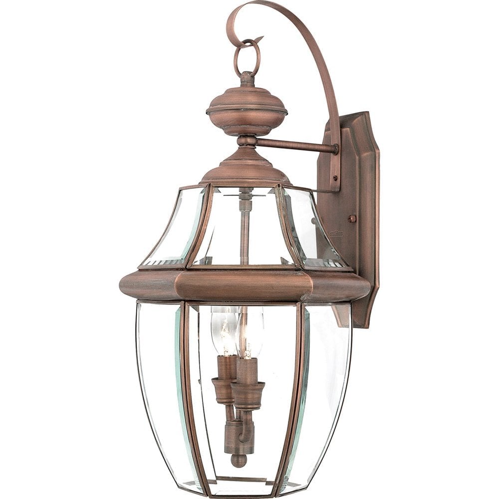 Newbury Large Wall Lantern - Aged Copper