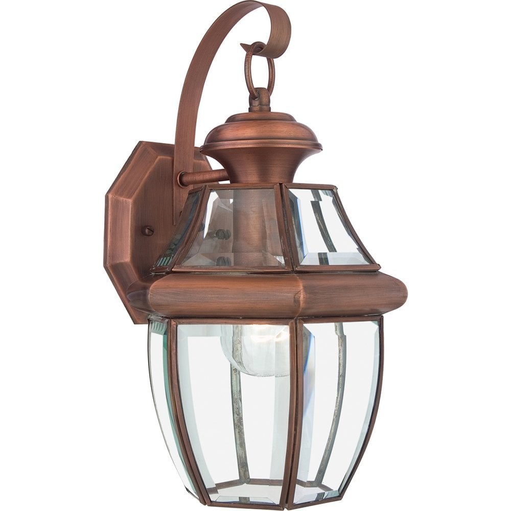 Newbury Medium Wall Lantern - Aged Copper