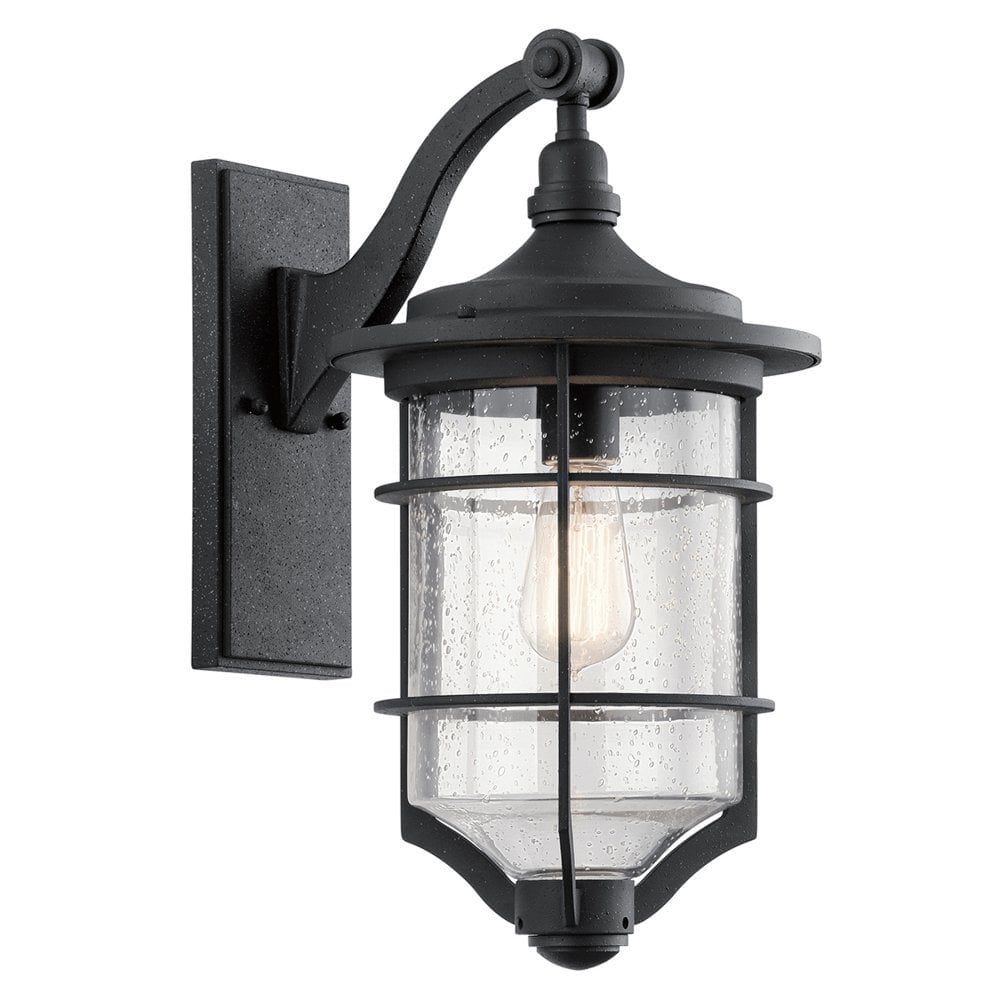 Royal Marine Medium Wall Lantern - Distressed Black