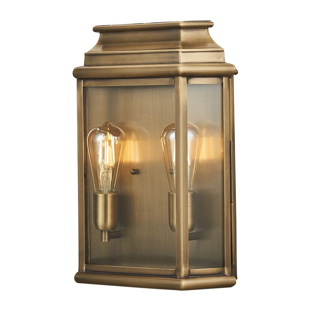 St Martins Large Wall Lantern - Aged Brass