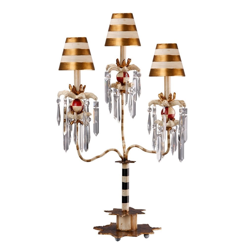 Birdland 3 Arm Table Lamp - Shades included