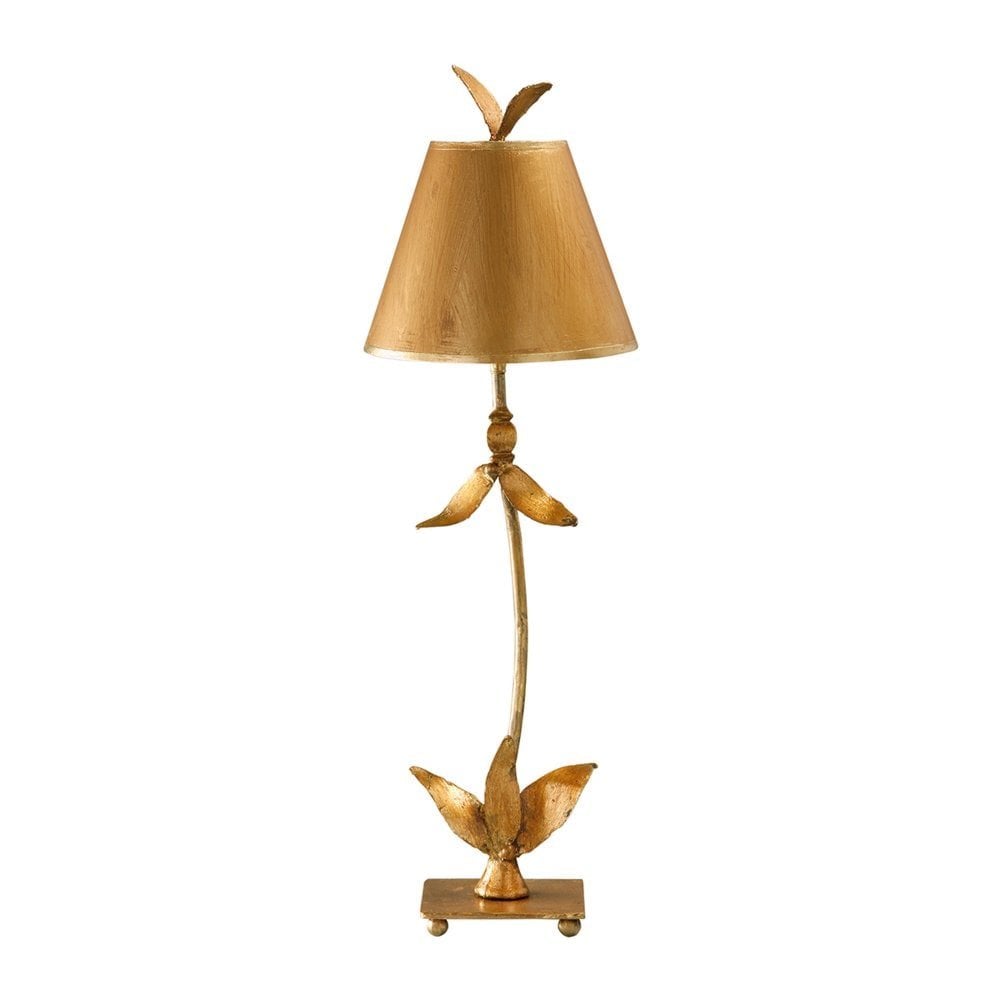 Red Bell Table Lamp - Gold - Shade included