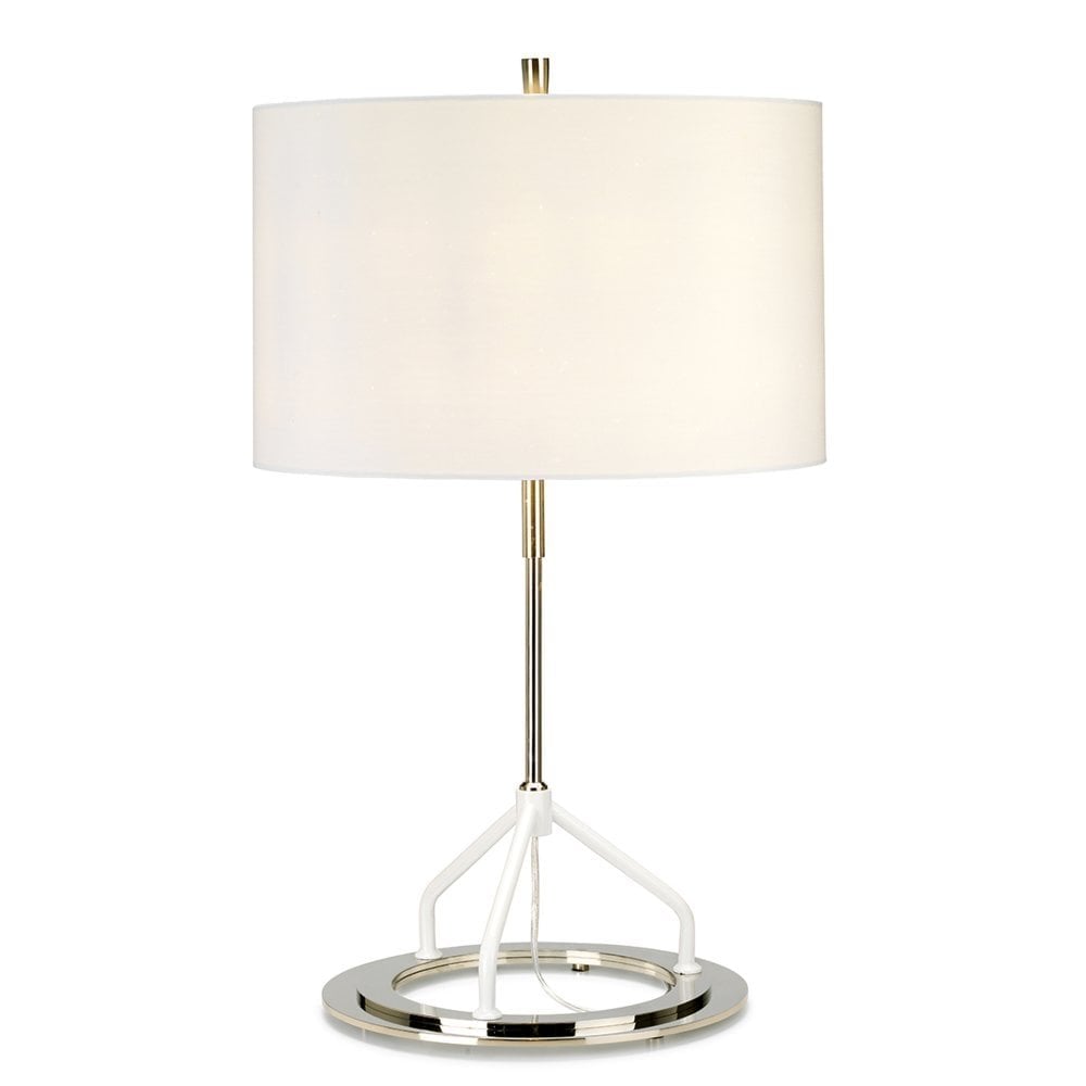 Vicenza Table Lamp - White - Shade included