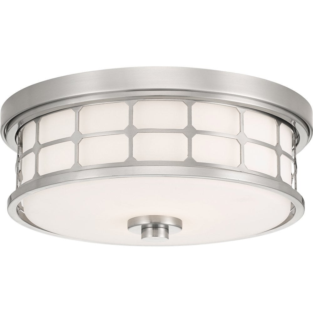 Guardian 2 Light Flush Mount IP44 - Brushed Nickel