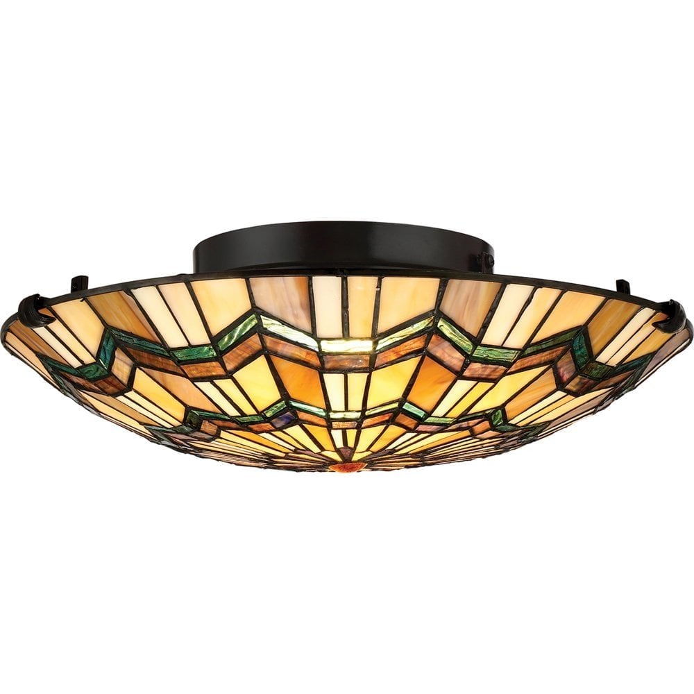 Alcott 2 Light Flush Mount - Valiant Bronze