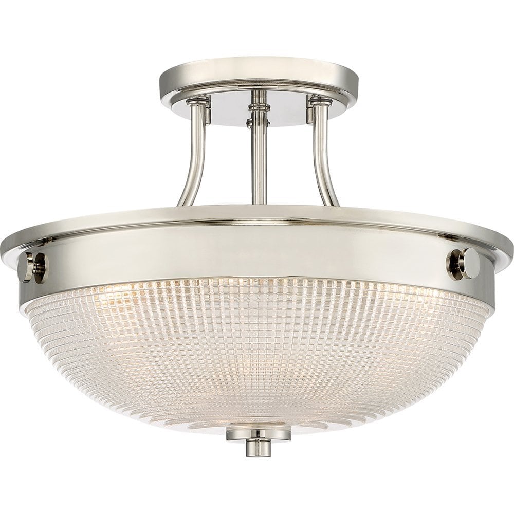 Mantle 2 Light Semi-Flush - Imperial Silver