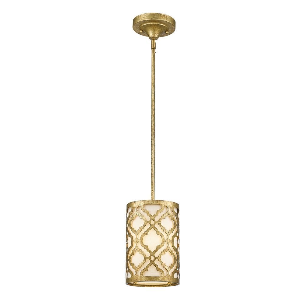 Gilded Nola Arabella Duo-Mount Mini Pendant - Distressed Gold