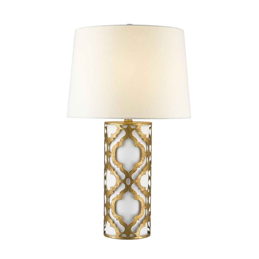 Gilded Nola Arabella Table Lamp - Distressed Gold